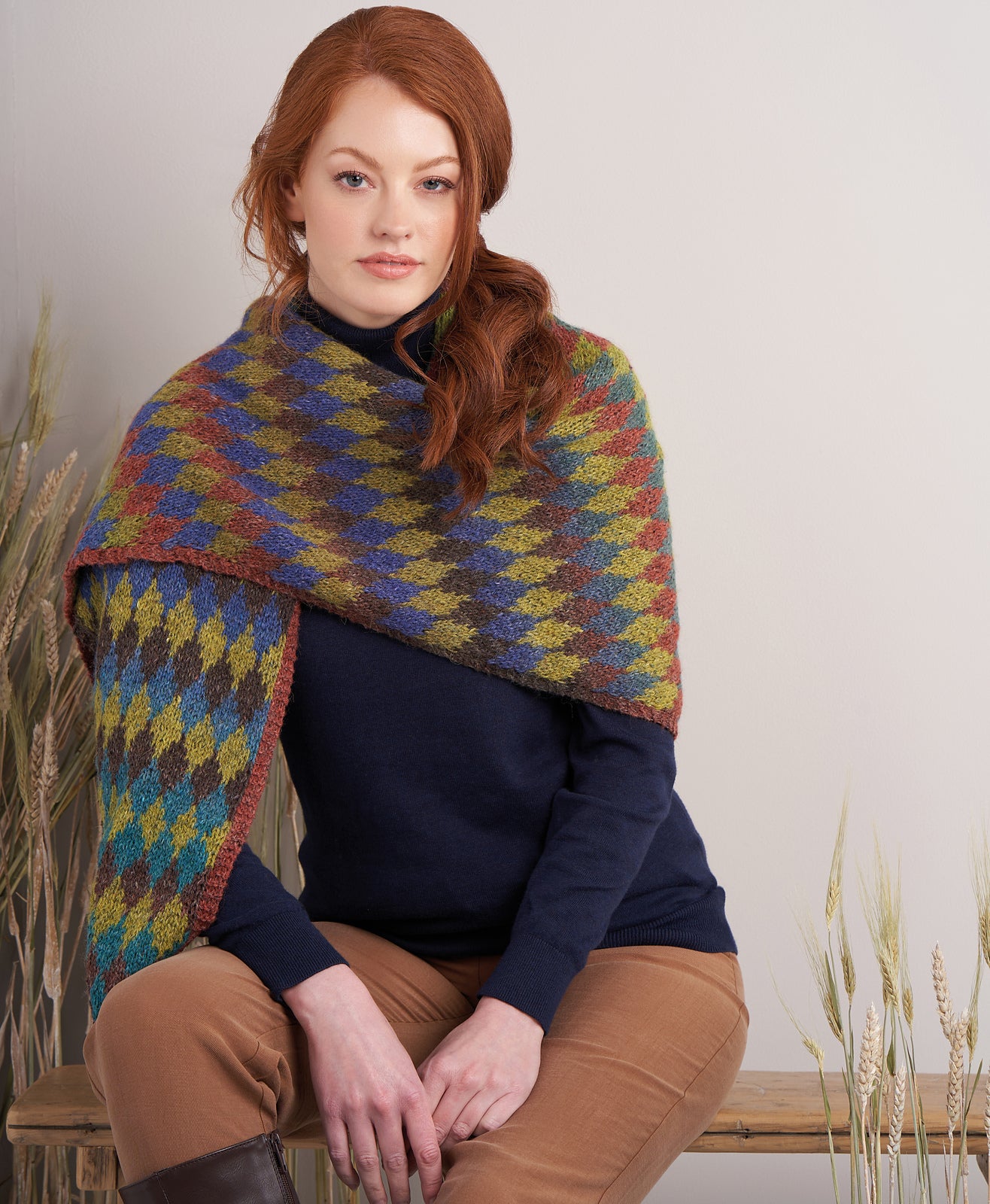 A Rowan Felted Tweed Colour Pattern - Phoenix Shawl (PDF)