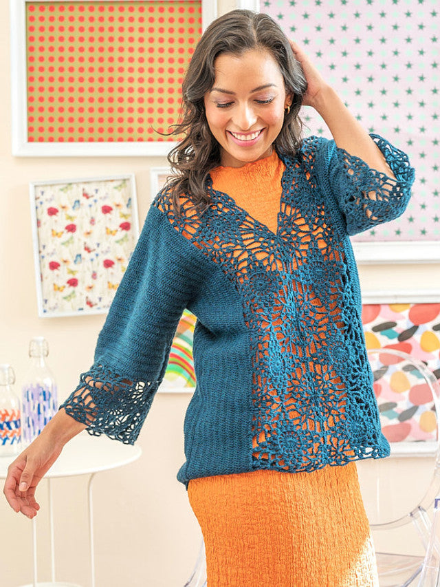 A Berroco Vintage Sock Crochet Pattern - Samira (PDF)