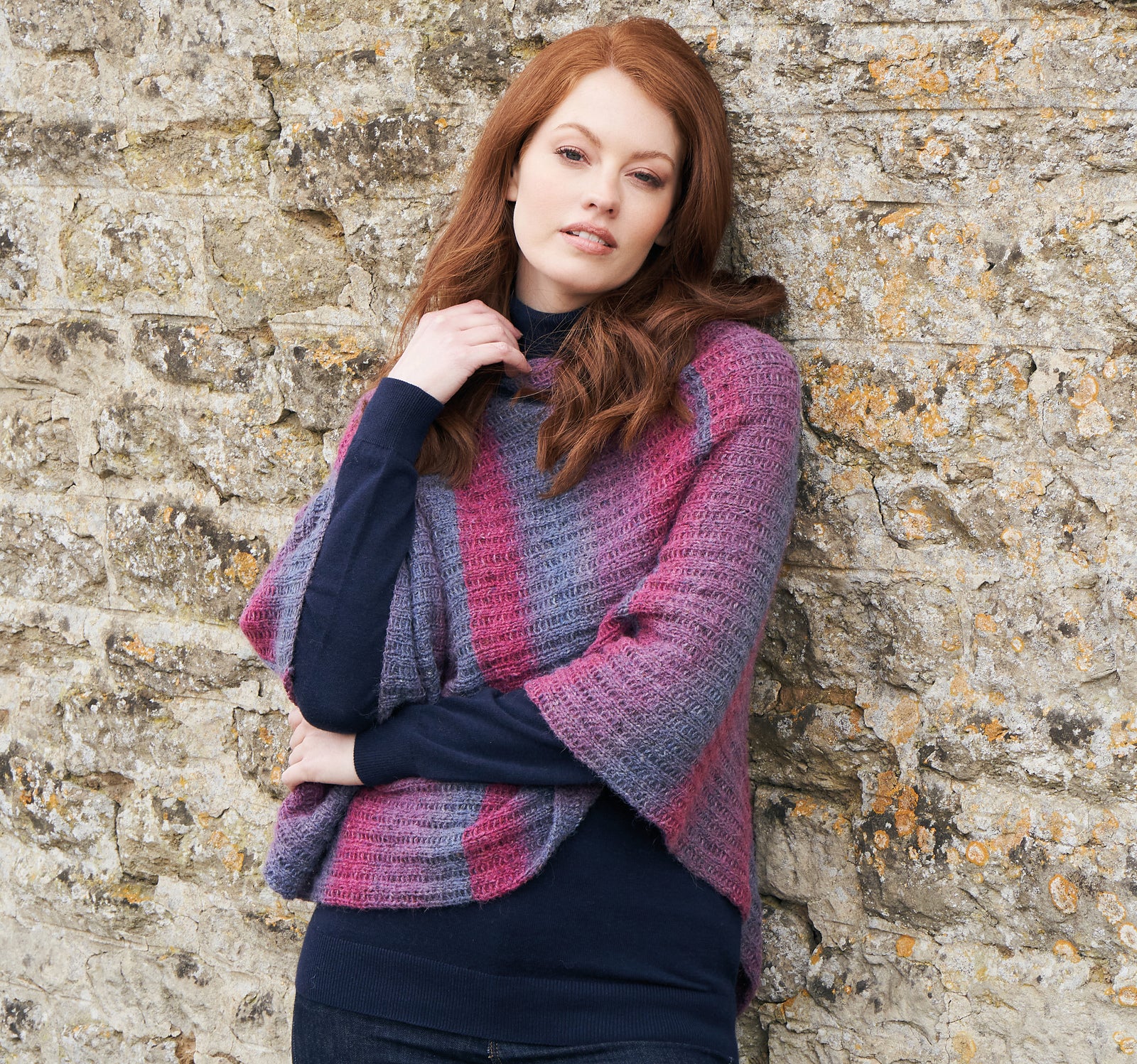 A Rowan Felted Tweed Colour Pattern - Savoy Poncho (PDF)