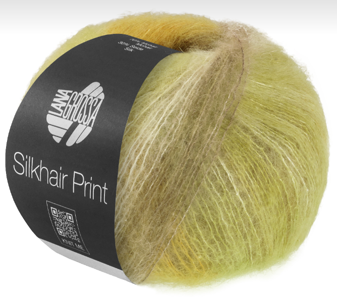 Lana Grossa SilkHair Prints - Sweet Lime (Color #433)