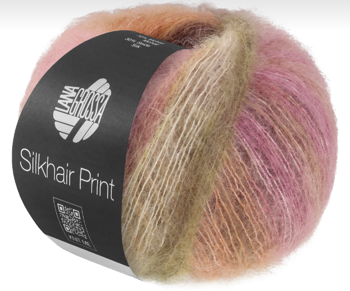 Lana Grossa SilkHair Prints - Antique Pink (Color #434)