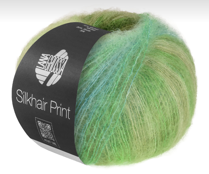 Lana Grossa SilkHair Prints - Turquoise Green (Color #439)