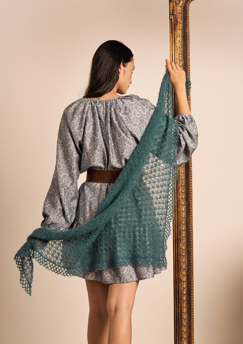 A Rowan Kidsilk Haze Pattern - Triangle Shawl (PDF)