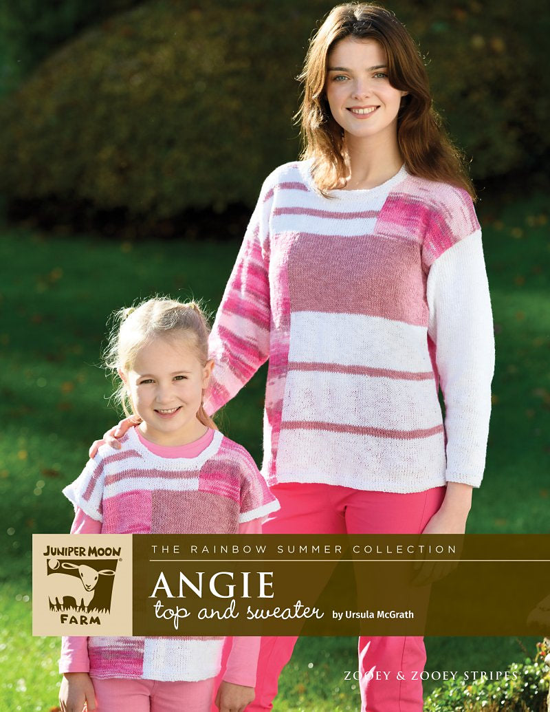A Juniper Moon Farm Zooey Stripes Pattern - Angie Sweater and Top (PDF)