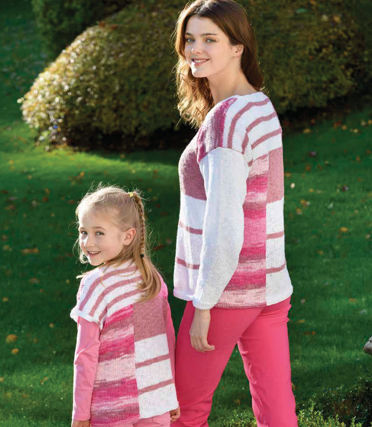 A Juniper Moon Farm Zooey Stripes Pattern - Angie Sweater and Top (PDF)