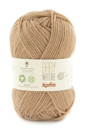 Katia Baby Nature - Light Latte Beige (Color #122) - TEN SKEIN BAG