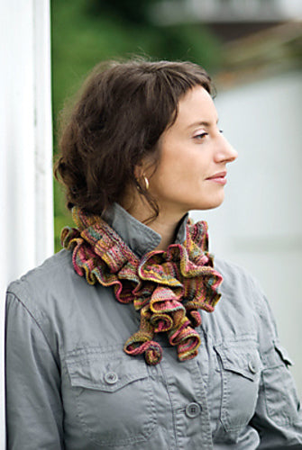 A Churchmouse Yarns and Teas Pattern - Barb’s Koigu Ruffle (PDF)