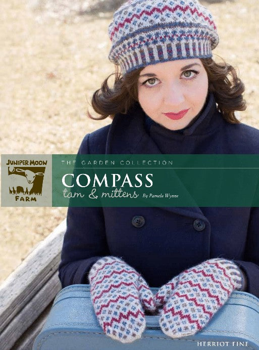 A Juniper Moon Farm Herriot Fine Pattern - Compass Tam & Mitts (PDF)