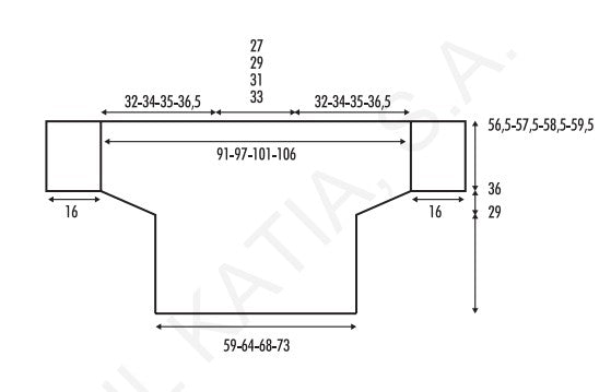 A Katia Essential Alpaca Crochet Pattern - Women's Sweater (PDF)