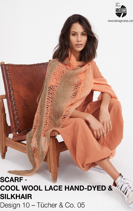 A Cool Wool Lace Hand-Dyed Pattern - Scarf (PDF)
