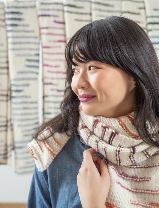 A Berroco Dash Pattern - Florrie Scarf (PDF)