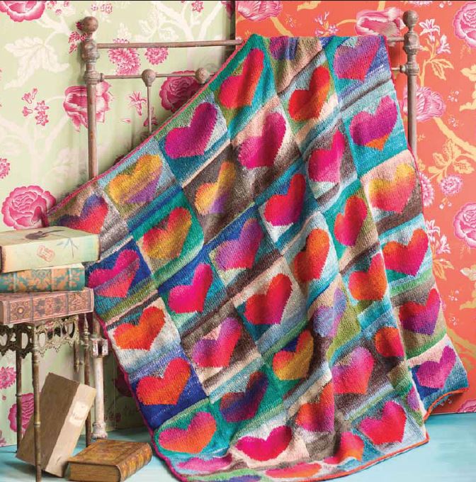 Heart Blanket - FREE Pattern at Little Knits