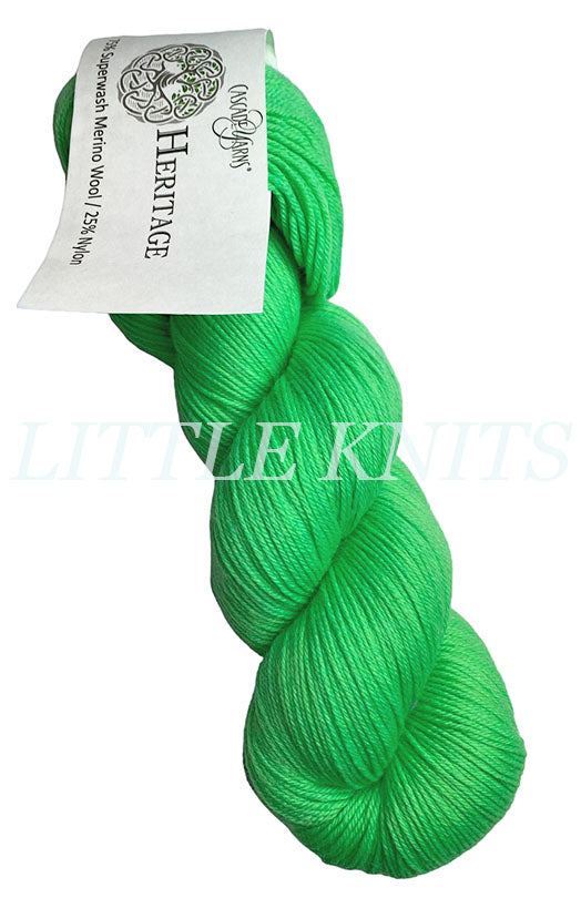 Cascade Heritage Sock - Highlighter Green (Color #5775)