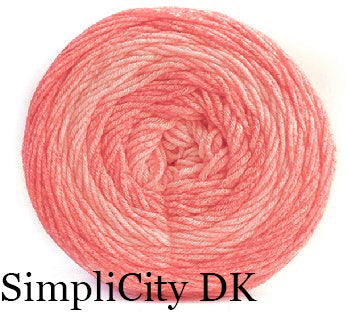 Hikoo SimpliCity Spray - Coral (Color #672) - FULL BAG SALE (5 Skeins) - Lot 5