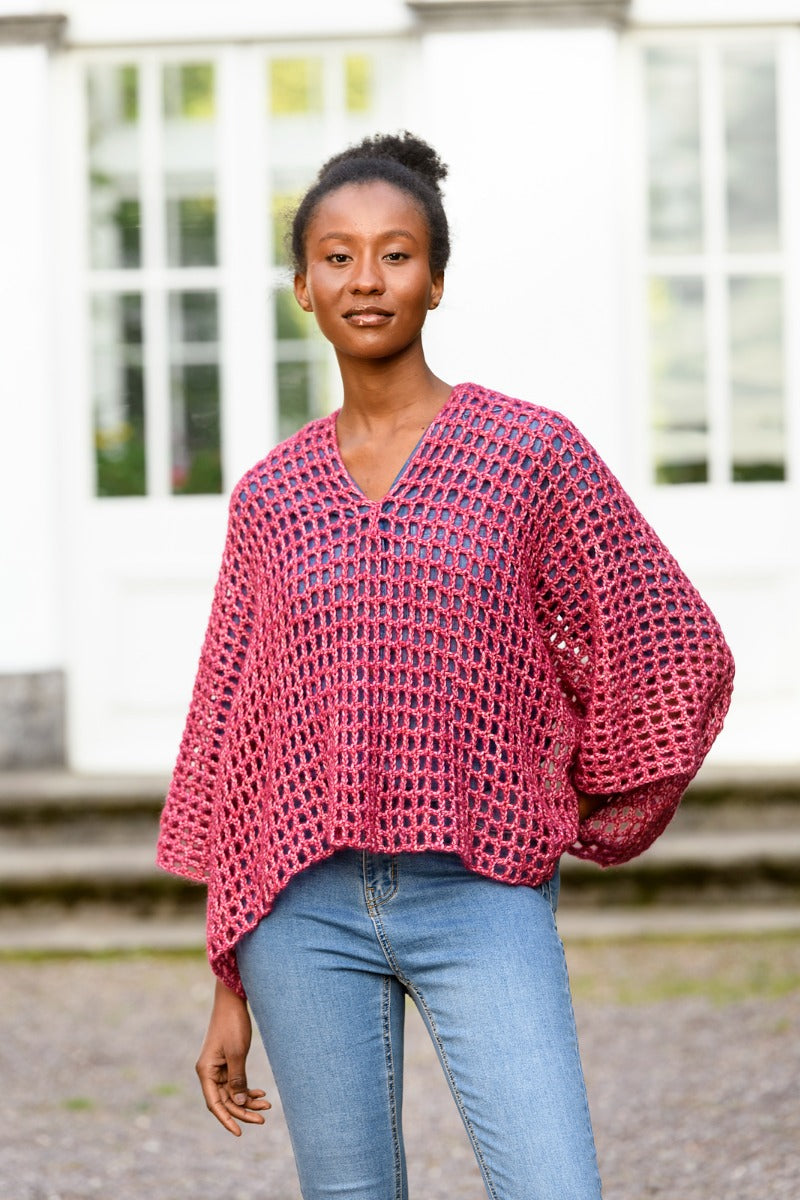 A Juniper Moon Farm Cotton+Merino Crochet Pattern - Elena (PDF