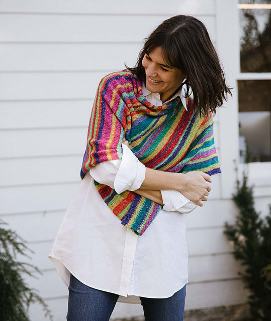 A Churchmouse Yarns and Teas Pattern - Jimmy's Lucky Poncho (PDF)