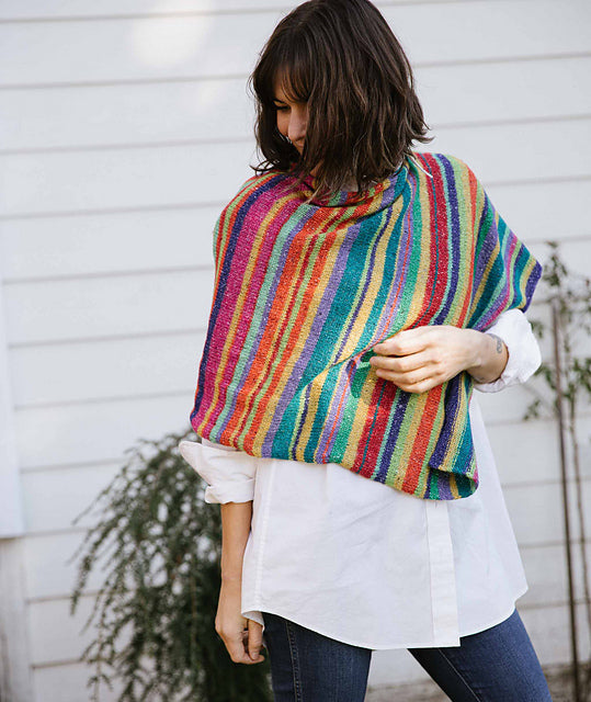 A Churchmouse Yarns and Teas Pattern - Jimmy's Lucky Poncho (PDF)