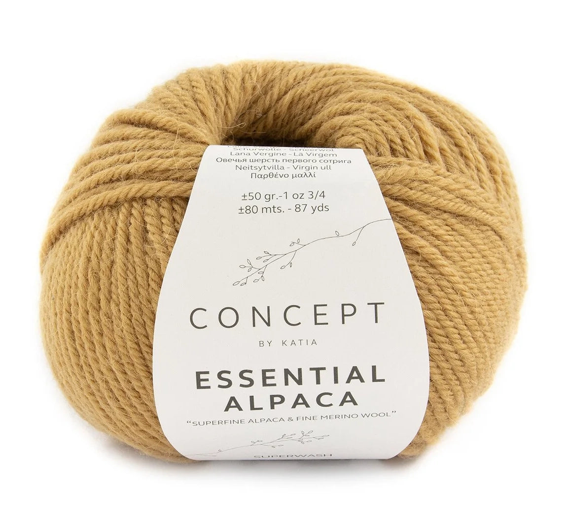 Katia Concept Essential Alpaca - Camel (Color #73) knitting and crochet yarn on sale at little knits