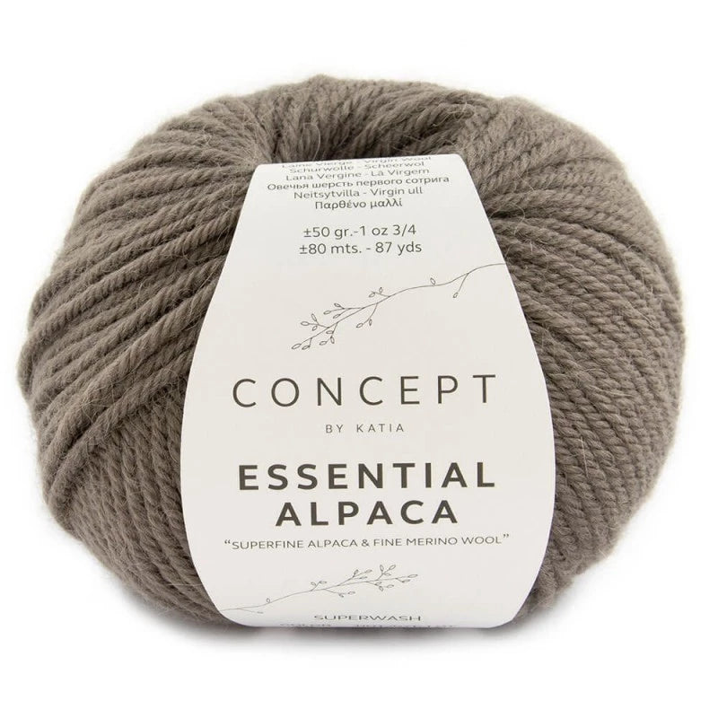 Katia Concept Essential Alpaca - Beige Grey (Color #78) Knitting and Crochet Yarn on sale at Little Knits