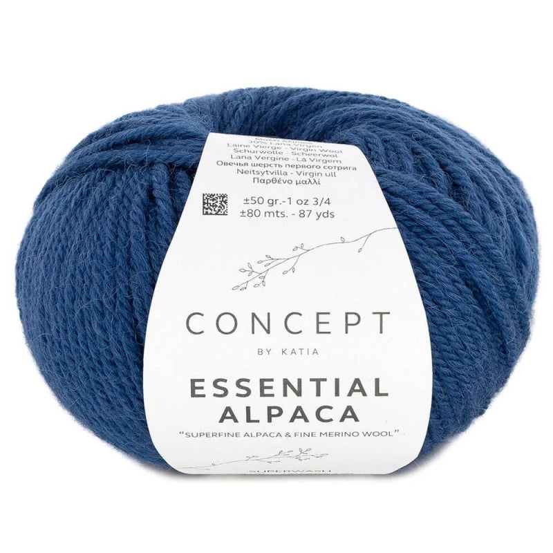 Katia Concept Essential Alpaca - Violet Blue (Color #97) Knitting and Crochet Yarn on sale at Little Knits