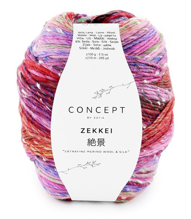 Katia Concept Zekkei - Red-Lilac-Rose (Color #101)