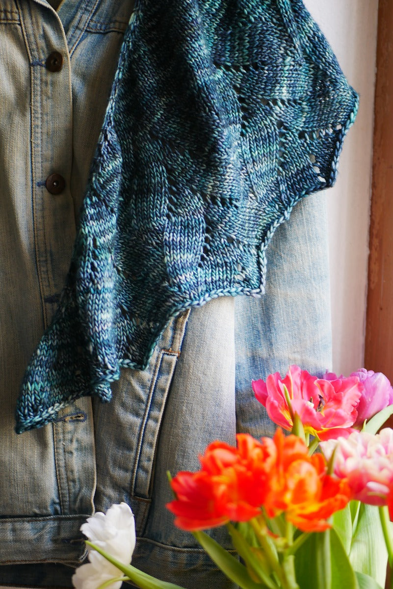 A Malabrigo Washted Pattern -  Lucia Shawl (Print Copy) - FREE WITH PURCHASES OF 2 SKEINS OF WASHTED OR RIOS