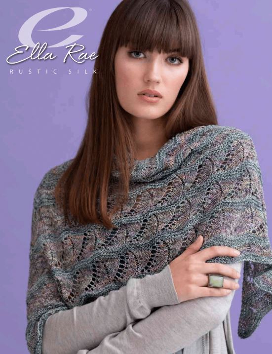 An Ella Ray Rustic Silk Pattern - Madelyn Shawl (PDF)
