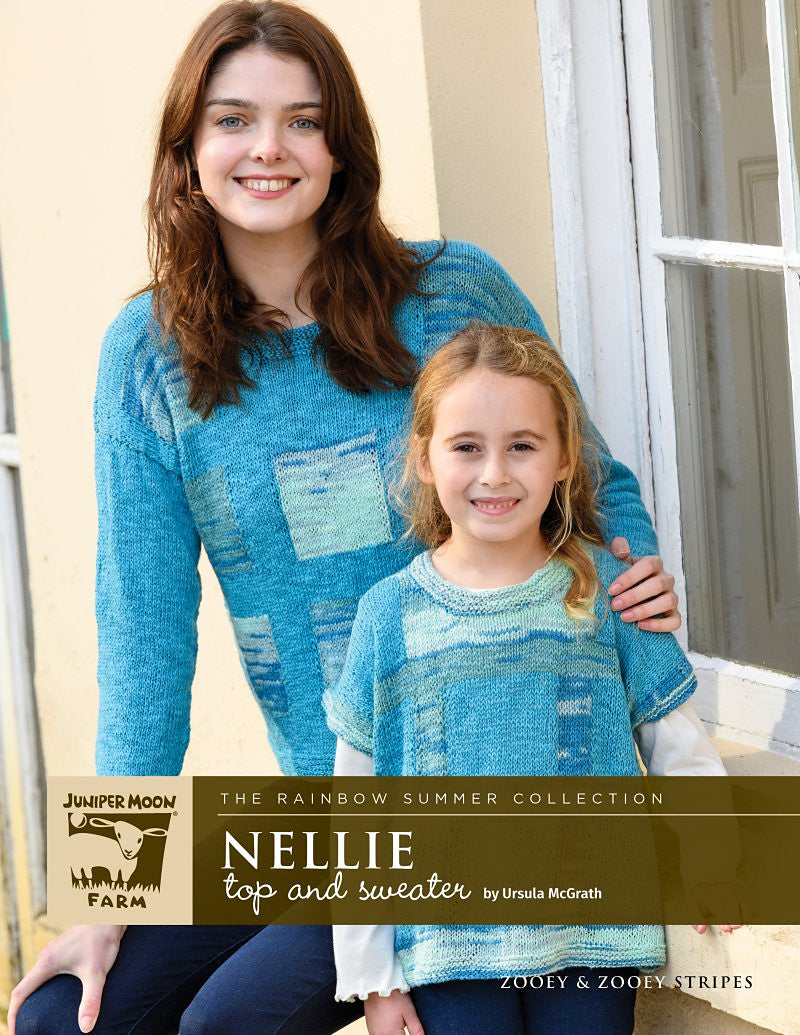 A Juniper Moon Farm Zooey Stripes Pattern - Nellie Sweater and Top (PDF)