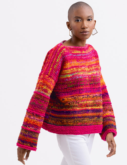 A Noro Malvinas & Ito Pattern - Anorthite Sweater (PDF) at Little
