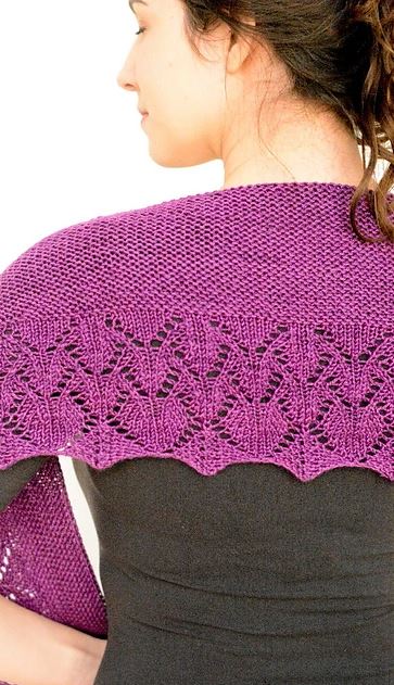 A DK Weight Yarn Pattern - Nobadeer Crescent Scarf - Shawl (PDF)