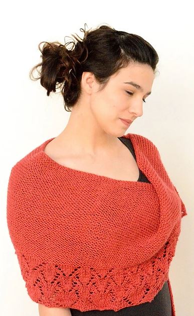 A DK Weight Yarn Pattern - Nobadeer Crescent Scarf - Shawl (PDF)