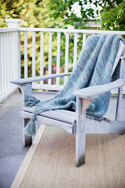A Churchmouse Yarns and Teas Pattern - Picot-Edge Mohair Throw & Afghan (PDF)
