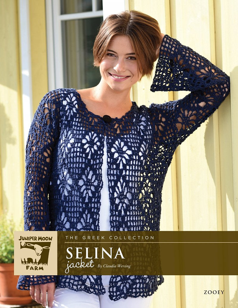 A Juniper Moon Farm Zooey Crochet Pattern - Selina Jacket (PDF