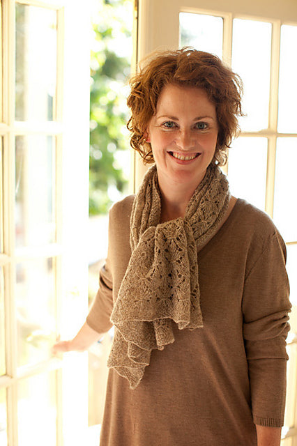 A Churchmouse Yarns and Teas Pattern - Smocked Lace Wrap & Shrug (PDF)