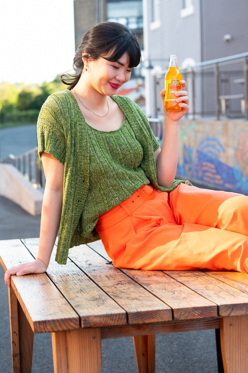 A Berroco Tillie Pattern - Melle Tank and Cardigan (PDF)