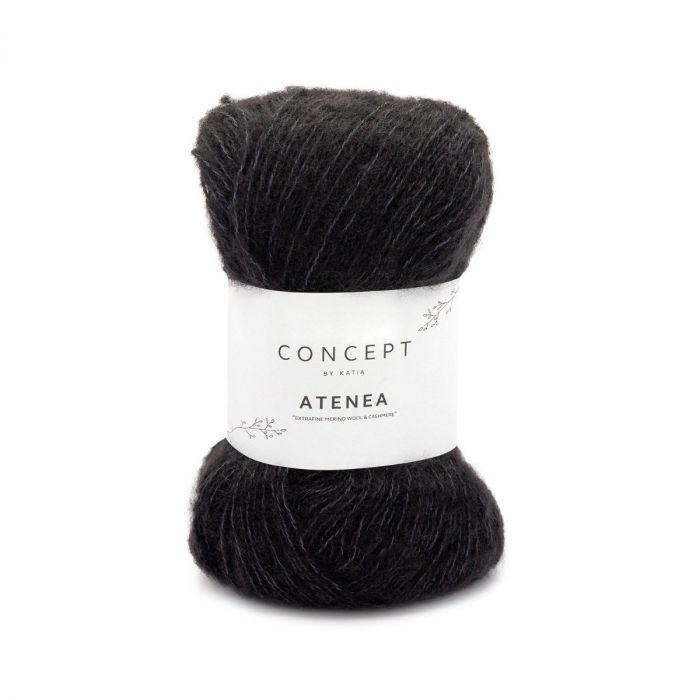 Katia Concept Atenea - Black (Color #97) Knitting and Crochet yarn on sale at Little Knits