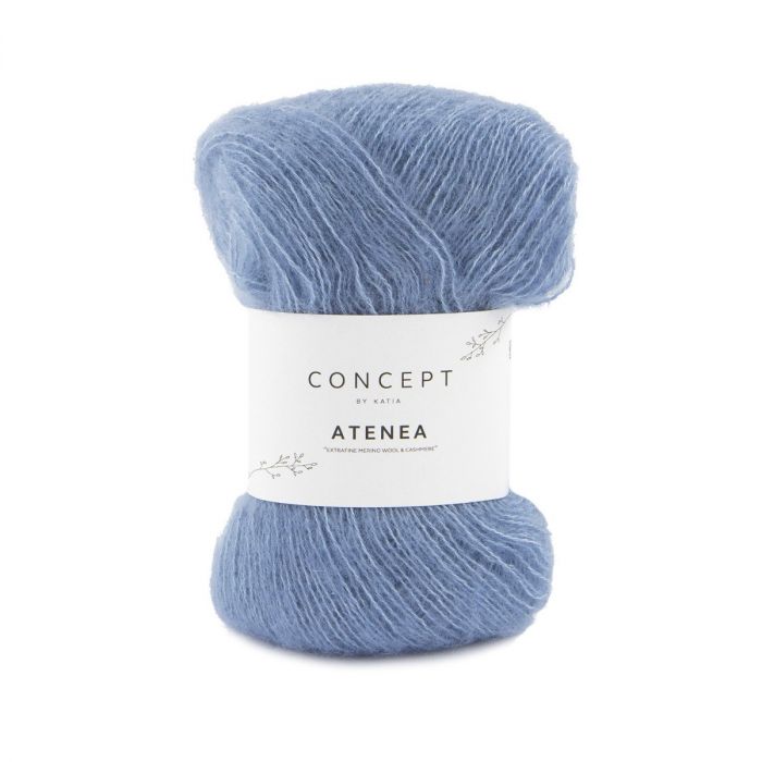 Katia Concept Atenea - Blue (Color #91) Knitting and Crochet yarn on sale at Little Knits