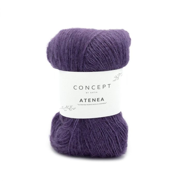 Katia Concept Atenea - Dark Violet (Color #96) Knitting and Crochet yarn on sale at Little Knits