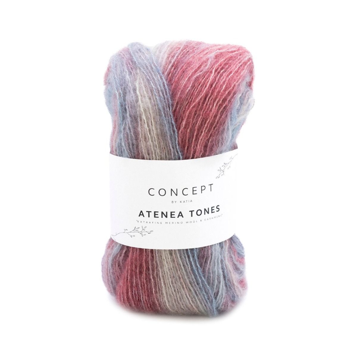 Katia Concept Atenea Tones - Blue/Mint Green/Rust (Color #201) Knitting and Crochet yarn on sale at Little Knits