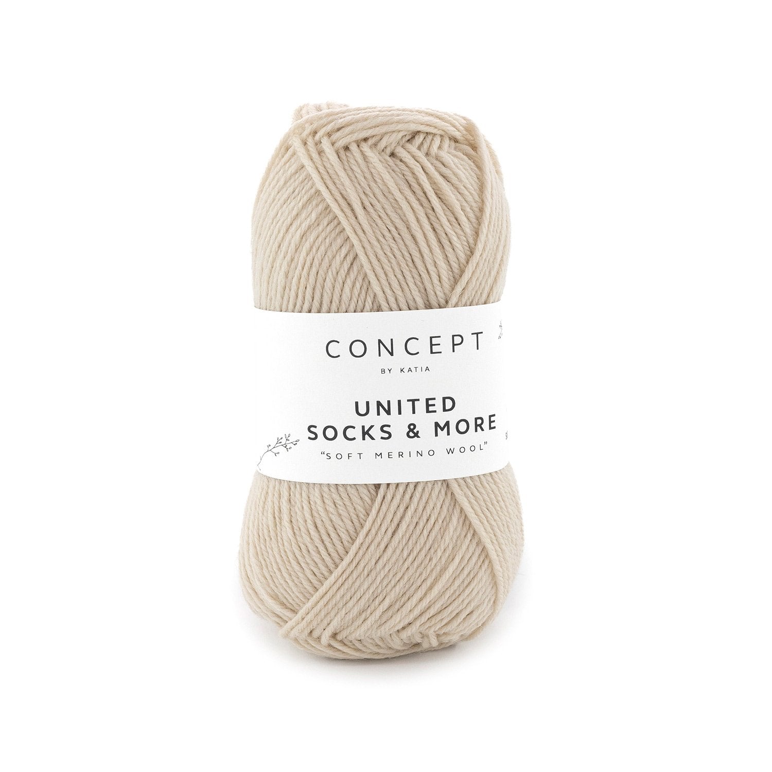 Katia Concept United Socks & More - Beige (Color #100) Knitting and crochet yarn on sale at little knits