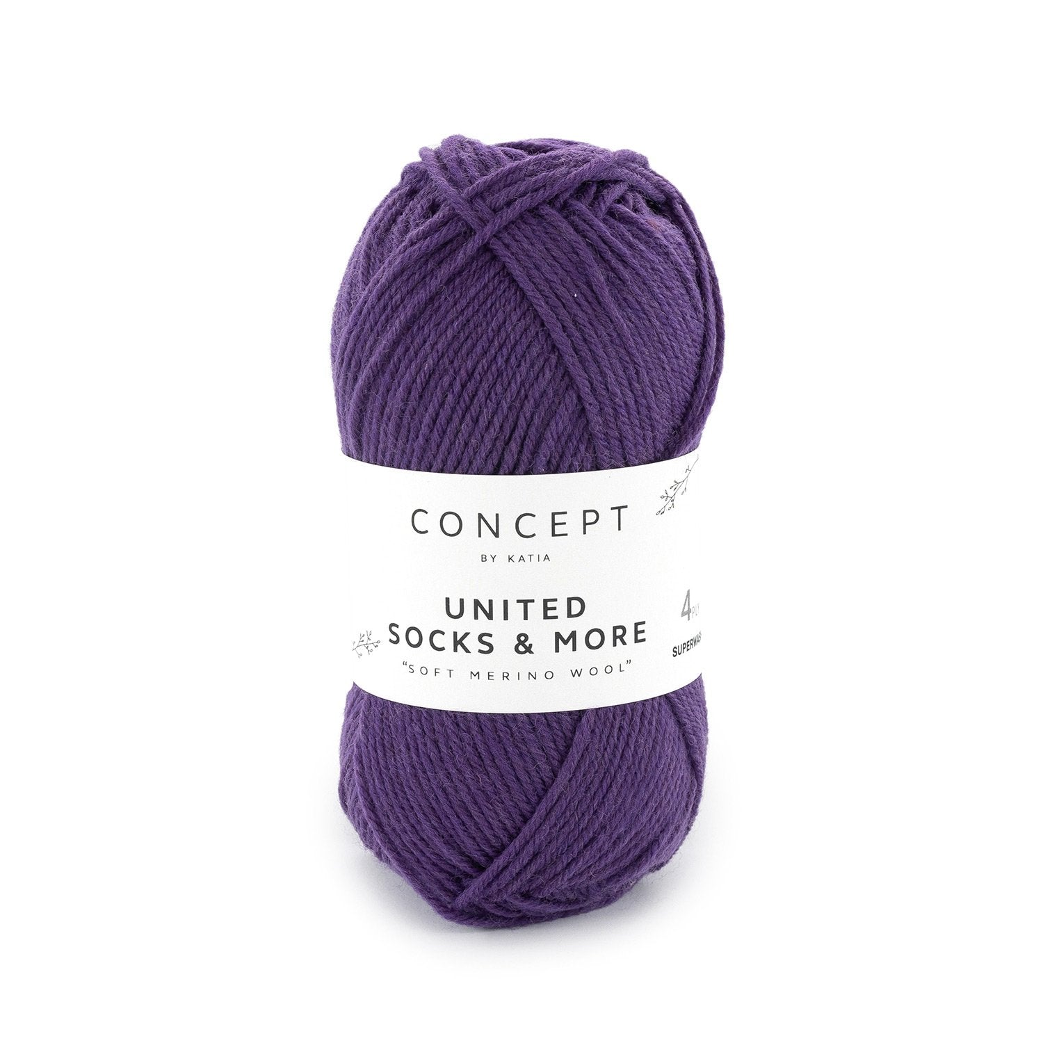 Katia Concept United Socks & More - Blackberry (Color #011) Knitting and Crochet Yarn on sale at Little Knits