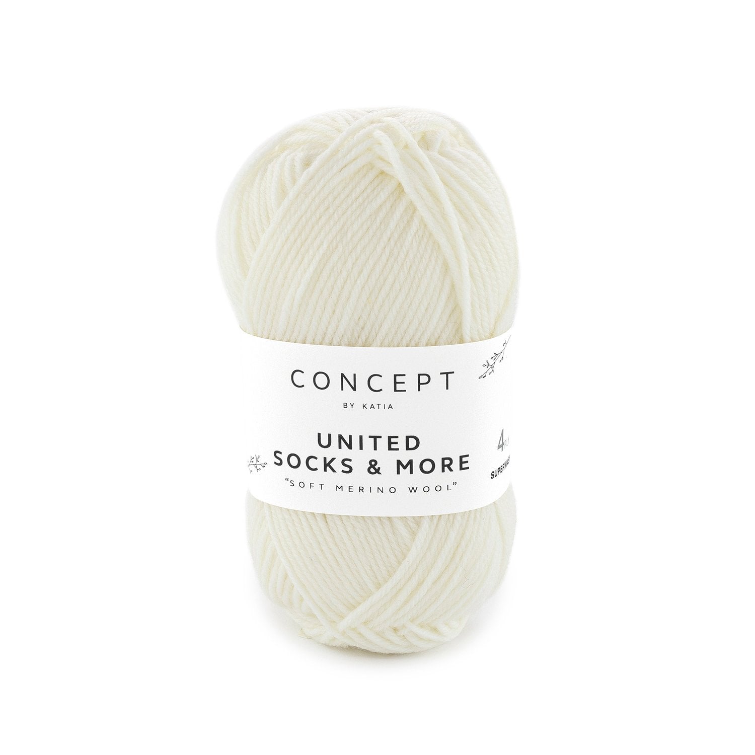 Katia Concept United Socks & More - Ecru (Color #003) Knitting and Crochet Yarn on sale at Little Knits