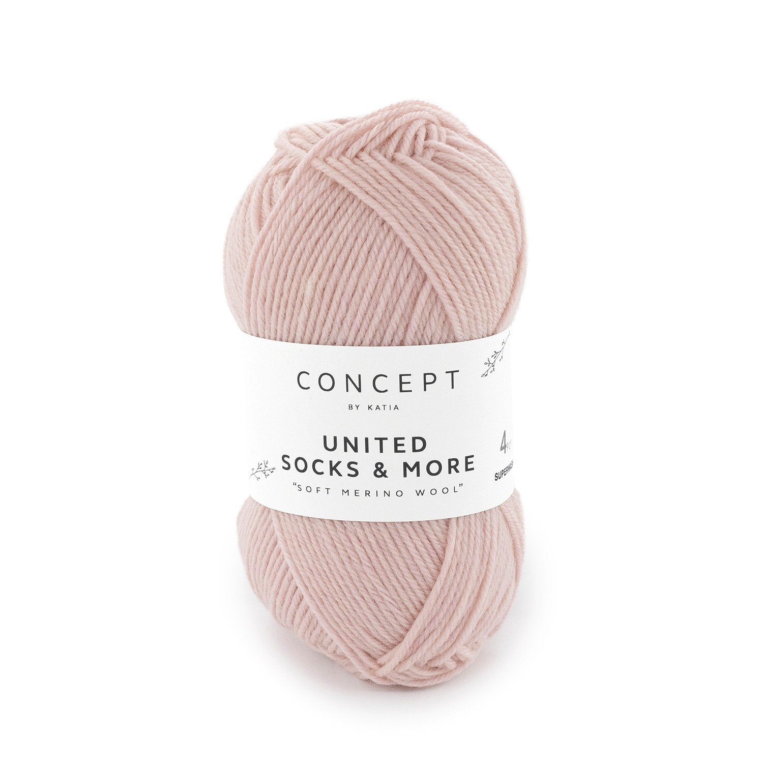 Katia Concept United Socks & More - Light Pink (Color #009) Knitting and Crochet Yarn on sale at Little Knits