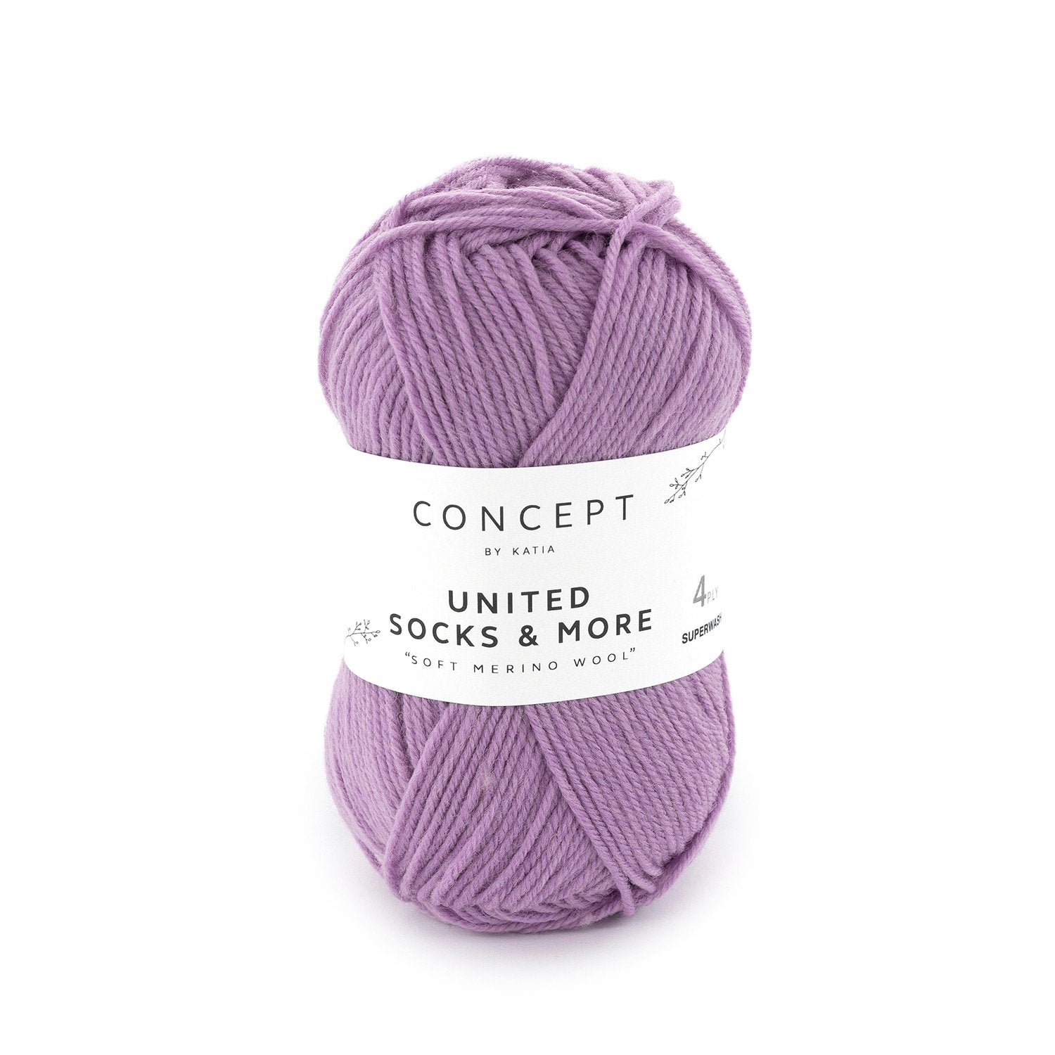 Katia Concept United Socks & More - Mauve (Color #010) Knitting and Crochet Yarn on sale at Little Knits