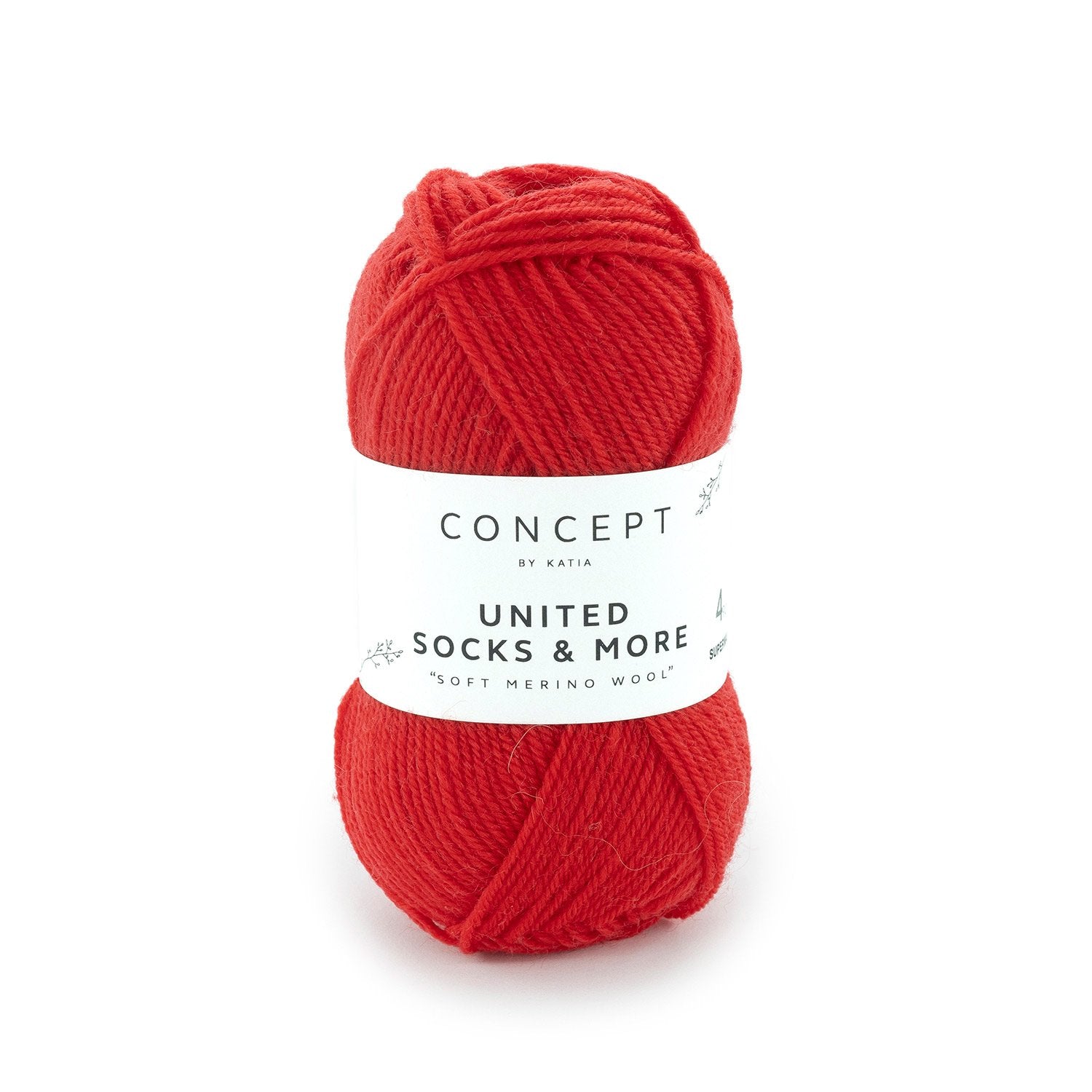 Katia Concept United Socks & More - Red (Color #004) Knitting and Crochet Yarn on sale at Little Knits