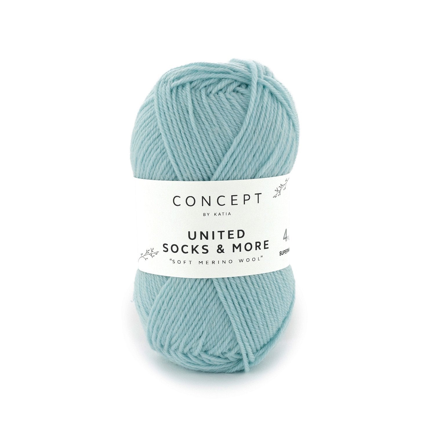 Katia Concept United Socks & More - Water Blue (Color #030) Knitting and Crochet Yarn on sale at Little Knits