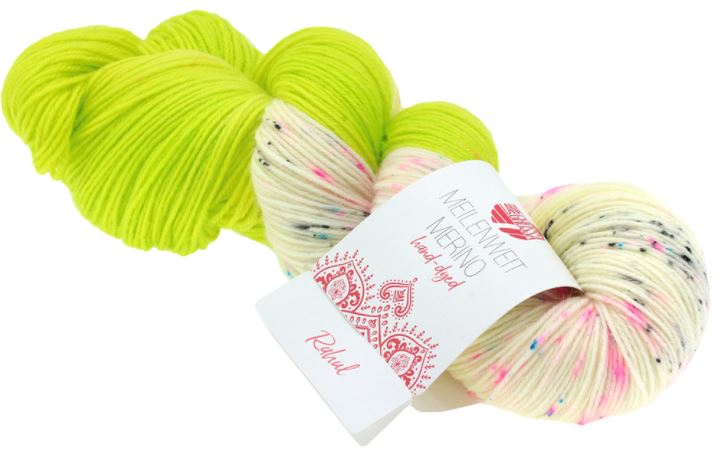 Lana Grossa Meilenweit Merino Hand-Dyed Limited Edition - Rahul (Color #8) - 100 GRAMS