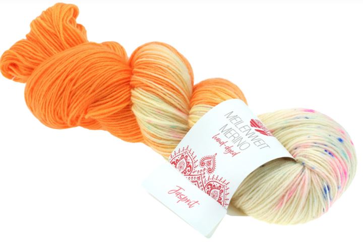 Lana Grossa Meilenweit Merino Hand-Dyed Limited Edition - Jasprit (Color #10) - 100 GRAMS