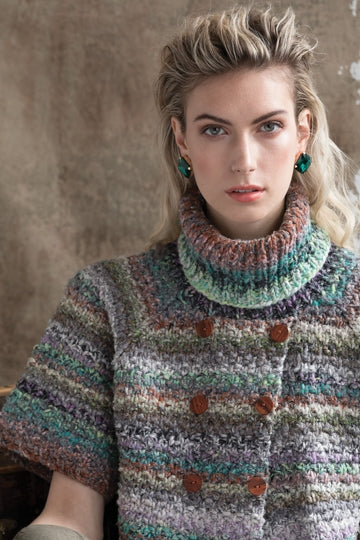 A Noro Ginga Pattern - Faux Double-Breasted Cardi (PDF)