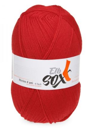 GGH Elb Sox Merino - Red (Color #7)